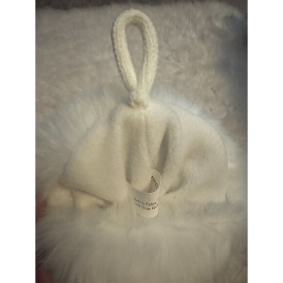 Artic Holiday Knit Christmas Stocking with Faux Pearls and Fur Trim - Picture 6 of 9